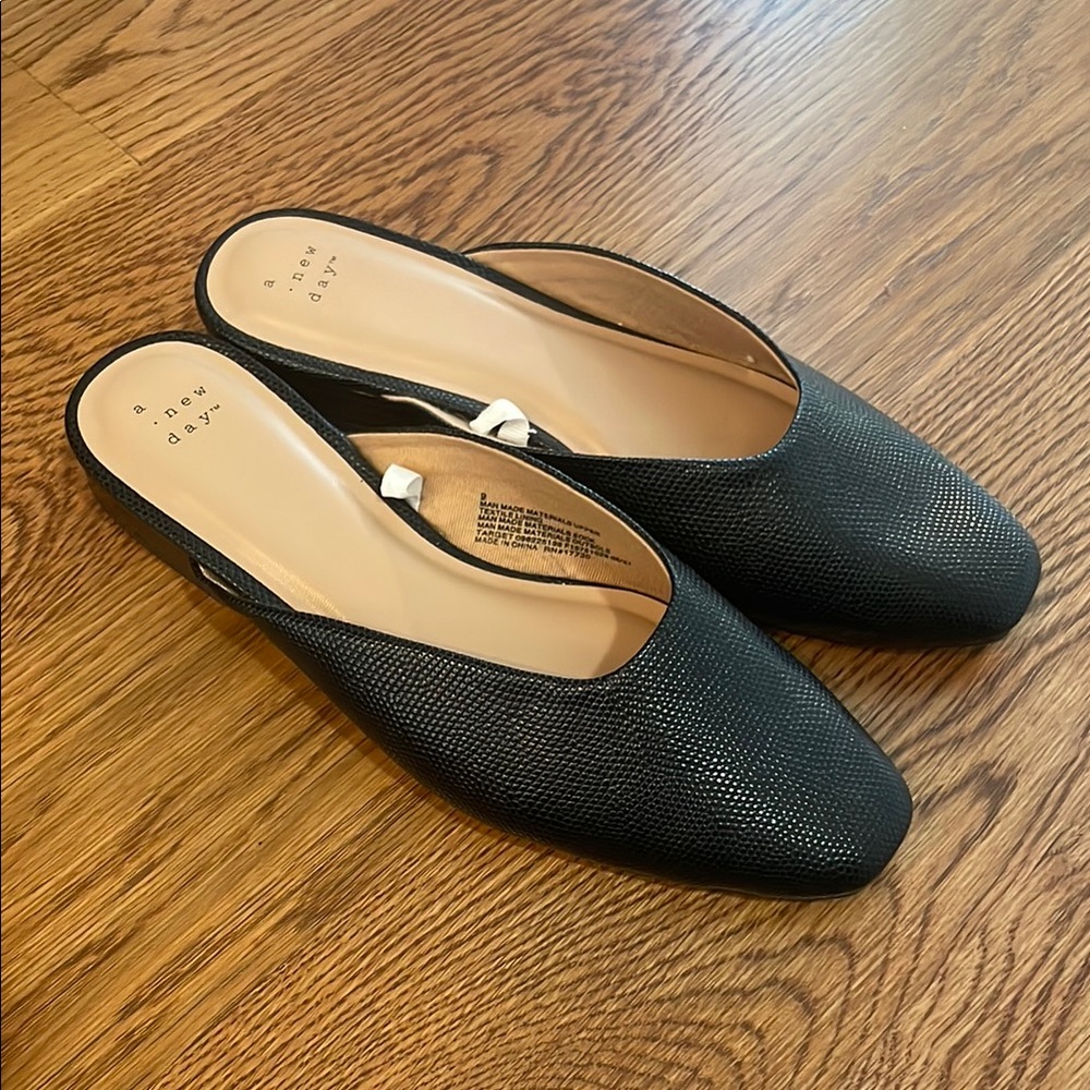 Target Black Mules- Like New/Never Worn
